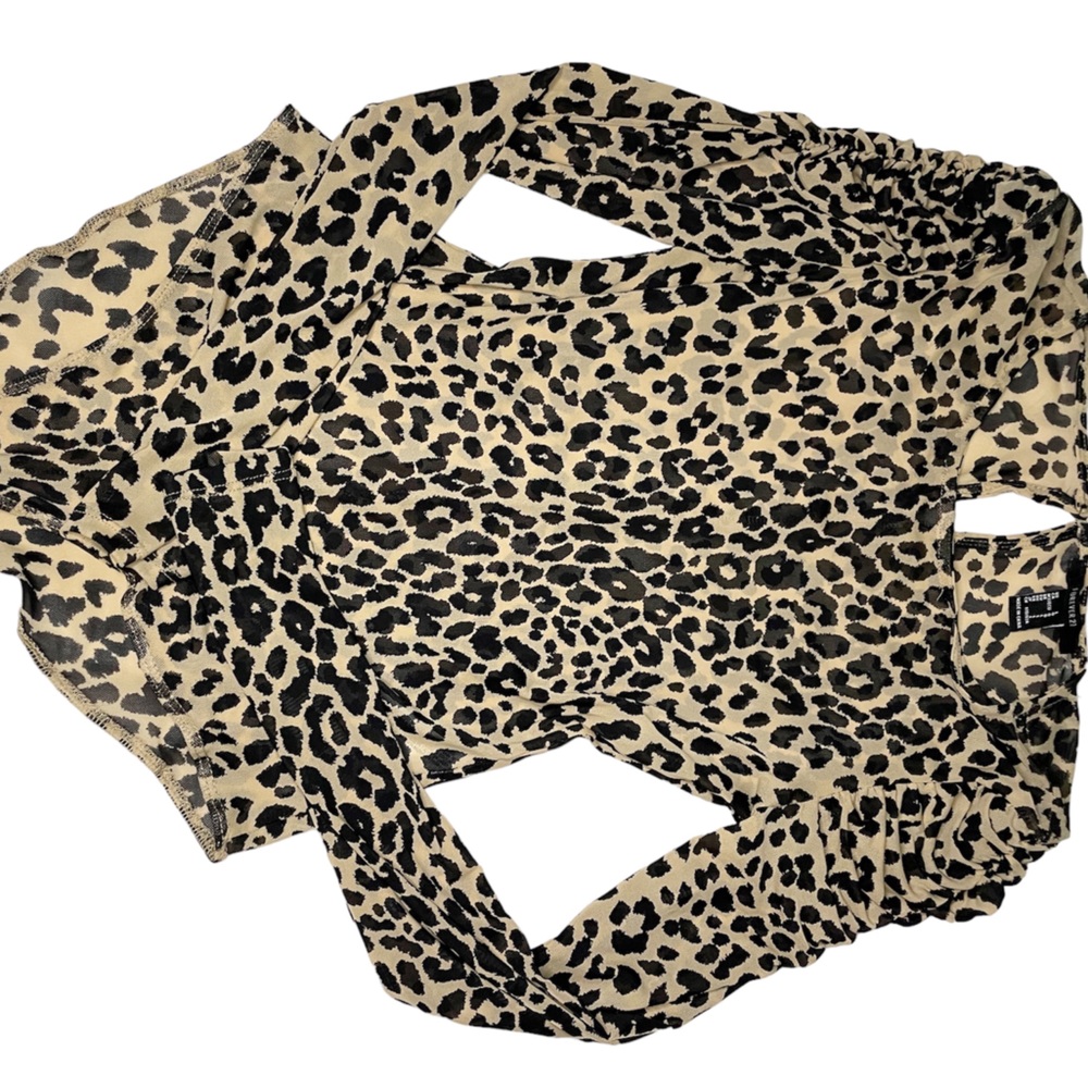 F21 Leopard bodysuit, Size Large
